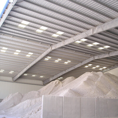 Construction of storage halls for the recycling sector. steel building solutions for the recycling sector