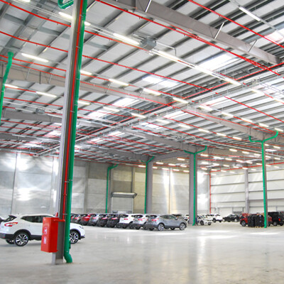 Example of turnkey industrial building solutions for a logistics center